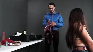 TSA agent found toys in my bag and took me to his office for a naughty inspection
