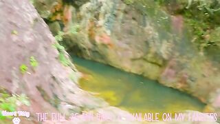 A sexy girl has sex in a waterfall and in the zoo cafe in Thailand