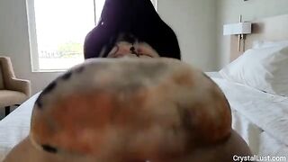 Naughty IG model invites Papi to her hotel room for a thick Latina fuck