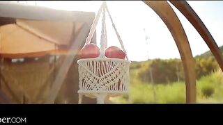 A businessman is having a wild time with a hippie girl, Kelsi Monroe