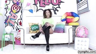 Skinny bitch Kira Perez gets her pussy railed hard