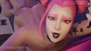 Hentai compilation featuring Haze from Fortnite in stunning 3D animation