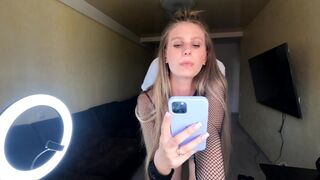 A hot girl has sex while her boyfriend is on the phone