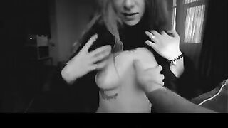 A beautiful girl has a wet and juicy pussy