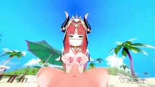 The beautiful girl Nilou has sex in the Genshin Impact style