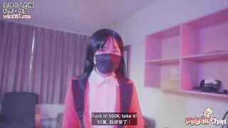 No panties and no condoms for Yumeko Kakegurui's gamble - Oil Handjob