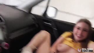 Beautiful Laney Grey got her hairy pussy drilled deep by a horny guy