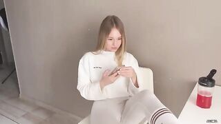 Babe threw her legs on the table and was fucked for it