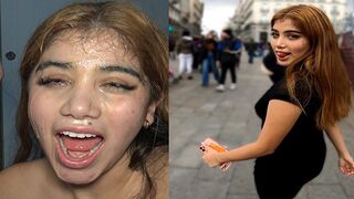 Submissive Latina teen gets fucked on the street by stranger