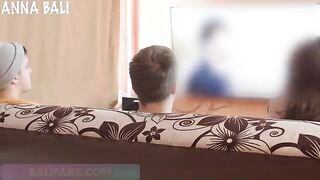 A girl risked a blowjob with a stranger, barely avoiding detection