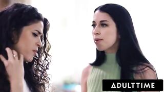 A girl is having fun with another girl in a steamy lesbian scene