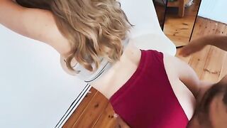 He grabbed my pants and we made love. Cum on tits