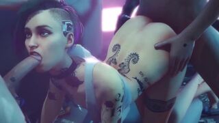 Judy Alvarez and Panam Palmer in the hottest Cyberpunk compilation