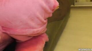 Two cute college girls fucked by their friend in a dorm room