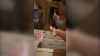 This big mouth Italian chick sucks and swallows cum
