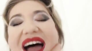 Petite blondie Nikky Dikky craves intense anal action, pushing her limit