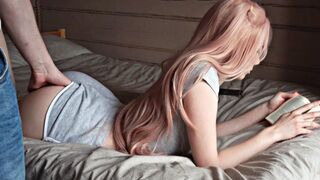 The cute girl agreed to have sex for a few minutes with a guy