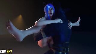 Furry woman fucked by a big cock monster in 3D porn wildlife