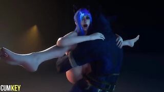 Furry woman fucked by a big cock monster in 3D porn wildlife