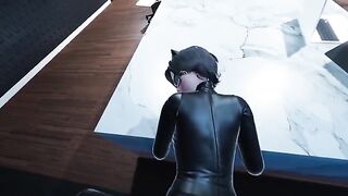 Catwoman Pov in the office is a cool anime video