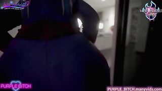 Spiderman gets his juicy ass spanked by two lesbian babes in a thrilling 3some