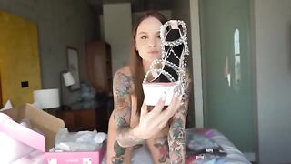 I tried on see-through underwear and I couldn't resist, Natasha Kirsten is too hot to handle