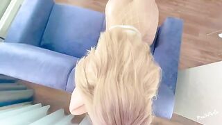 The girl was fully prepared for the meeting with her lover