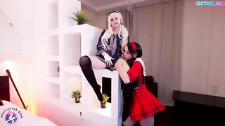 Octokuro’s cosplay girl pussy licking solo in HD