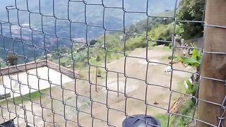 Kourtney Love fucked by a stranger farmer in the open air