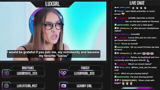 A streamer girl gets fucked in front of her followers