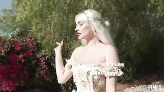The pretty Skye Blue got fucked by a guy with her big tits
