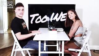The HGF Experience Live Sex Gameshow - Chase Man Handles This Petite Cock Hungry FREAK! (HotGuysFuck)
