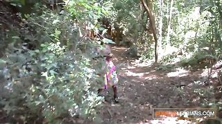Three African girls try lesbian sex and pussy eating in a homemade video
