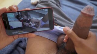 Lil D rubs one out to his own vid starring Julz Gotti, damn meta!