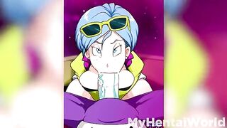 Bulma gets her pussy stuffed with cock in this hot animation