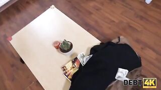 The girl has no money, so she has to have sex with the collector