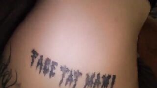 The couple has a passionate and rough sex session at home