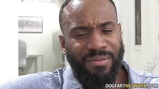 Hot babysitter Avery Black cares for a big black cock in this steamy scene