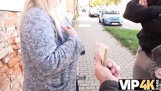 The man tempted the girl with a large breast to have sex in front of her boyfriend