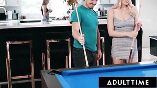 Two cute girls having fun with their new roommate on Adult Time