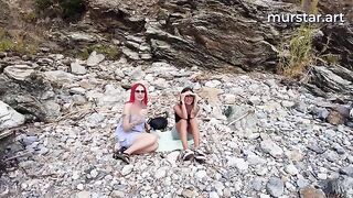 Bloggers arranged a sex party for two stupid whores in public place