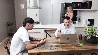 I fucked my stepson right in front of my husband, he didn’t notice
