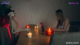 Strap-on Halloween XXX parody with sexy costumes and intense action