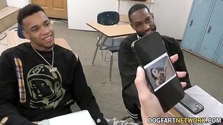 Kenzie Love from Aberdeen gets her pussy railed by two BBCs in a hot 2 on 1 action