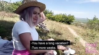 Sex with a stranger in the park turned outdoor fuck