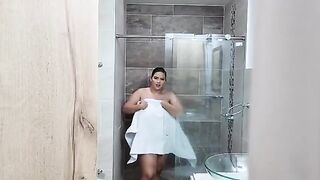 Pervert spies Savannah Watson showering and fucks her in the ass saver