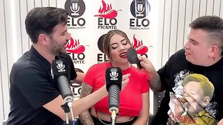 Sara Blonde fucks bananas during a steamy interview session