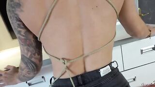 My pervert step brother dry humps my juicy ass in jeans