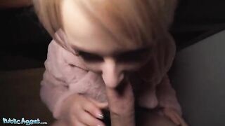 Public Agent Short hair blonde teen with a soft body gets picked up at the bus stop