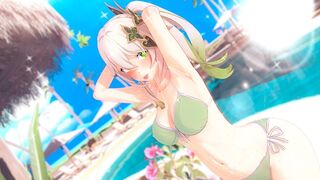 Beautiful girl Nahida has sex in a unique way inspired by Genshin Impact
